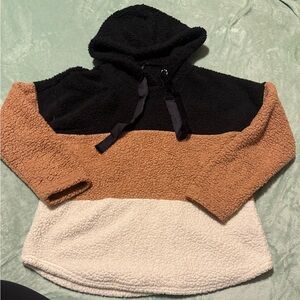 Colorblock Sherpa Hoodie